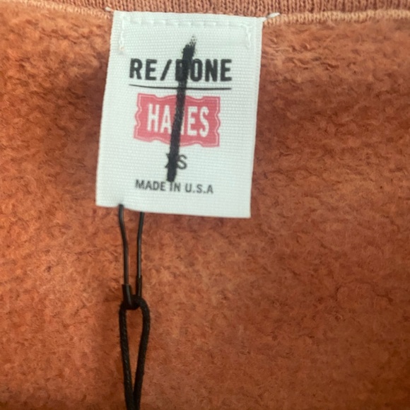 Re/Done 70s Half-Zip Cotton Sweatshirt - Picture 8 of 8